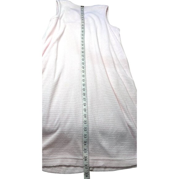 Lord and Taylor Small pink/white cotton Small Zipper Front Robe 88h - Picture 9 of 10